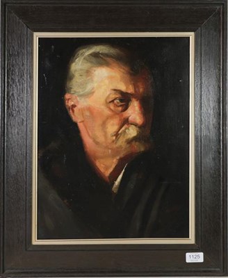 Lot 1125 - Continental School (20th century) Portrait of Friedrich Nietzsche, Oil on board, 45cm by 33.5cm
