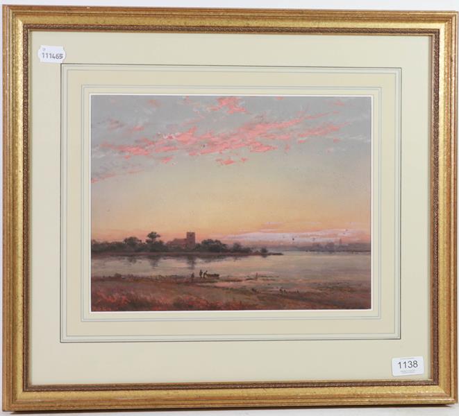 Lot 1138 - A 19th century landscape watercolour, initialled W S G and dated (19)10?