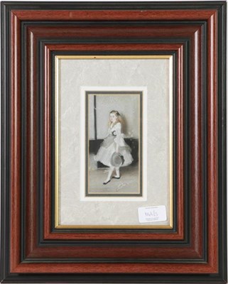 Lot 1146 - T Ryan (Contemporary) Portrait of a bride, together with a further pastel after Manet and a...