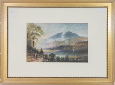 Lot 1154 - A Drinkwater (early 20th century) lakeside cottage and another, signed watercolours, 28cm by...