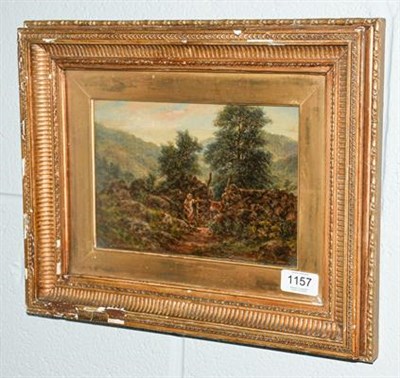 Lot 1157 - Robert John Hammond (1882-1911) Homeward Bound, indistinctly signed oil on canvas, 15cm by 23cm
