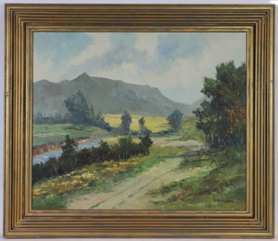 Lot 1192 - C Wiegman (20th century) Country landscape signed oil on canvas together with Kietel manner of...