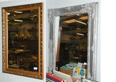 Lot 1289 - Two reproduction mirrors, one gilt and one silvered (2)