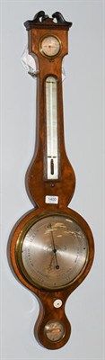 Lot 1400 - A 19th century mahogany wheel barometer, A Pagani, Nottingham