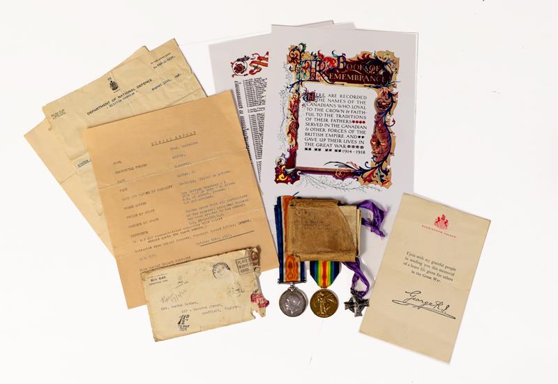 Lot 1 - A First World War Casualty Group of Medals, awarded to 472024 C.S. W.(Walter) LATHAM...