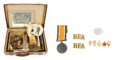 Lot 5 - A British War Medal, awarded to L-897 SJT.C.E.KEAY. R.A., together with related items including...