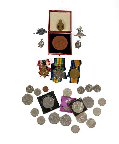 Lot 6 - A First World War Trio, comprising 1914-15 Star, British War Medal and Victory Medal, awarded...