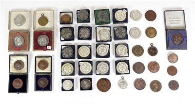 Lot 7 - A Collection of Forty Two Horticultural Medals, including four Sir Joseph Banks Royal Horticultural