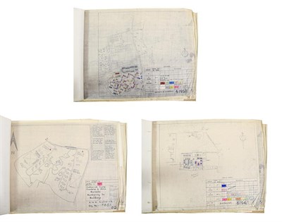Lot 34 - Catterick Garrison, Richmond, North Yorkshire:- Two Folios of Original Linen Drawings, circa...