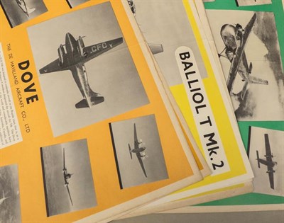 Lot 46 - A Collection of Forty Two Cold War Aircraft Recognition Posters, circa 1947 to 1956, marked as...