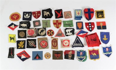 Lot 62 - A Collection of Approximately One Hundred and Ninety Second World War Formation Patches, of...