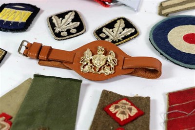 Lot 65 - A Large Quantity of Miscellaneous Insignia, including slip-on shoulder rank straps, chevrons,...