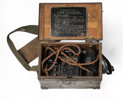Lot 68 - A Quantity of Militaria, including two Field Telephone Sets F - one dated 1940, the other dated...
