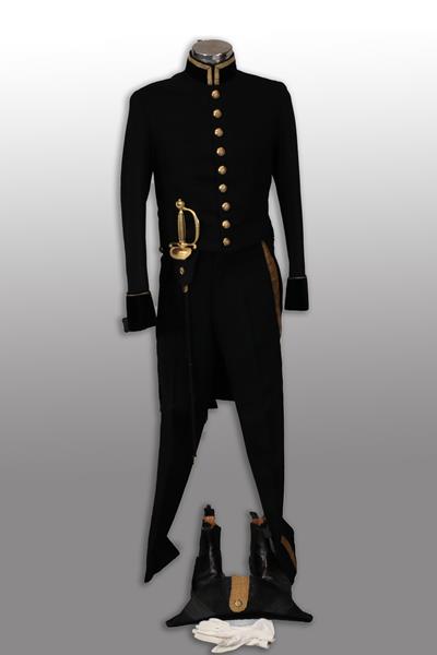 Lot 80 - An Elizabeth II Court Dress Uniform, comprising a black wool tail coat with velvet cuffs and...