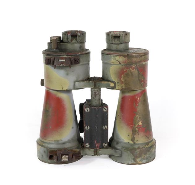Lot 89 - A Pair of German Second World War U.D.F. 7 X 50 U-Boat Binoculars by Carl Zeiss, Jena, numbered...