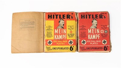 Lot 107 - Adolf Hitler, Mein Kampf, Unexpurgated Edition, a set of eighteen booklets published in London...