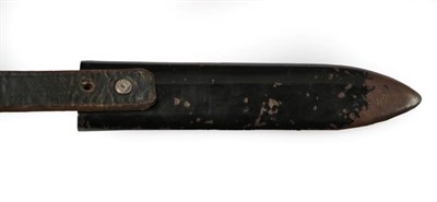 Lot 110 - A German Third Reich Hitler Youth Knife, the 14cm single edge broad steel blade marked with RZM log