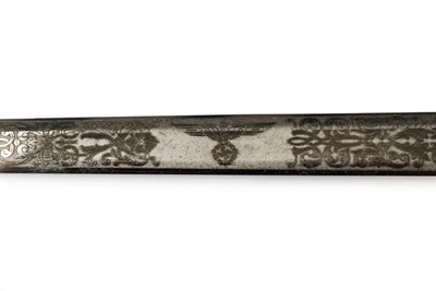 Lot 113 - A German Third Reich Heer Staff Officer's Presentation Dagger, the 25cm double edge steel blade...