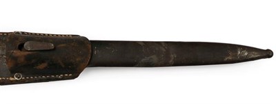 Lot 120 - A German M1884/98 Second Pattern Knife Bayonet, the 25.5cm blued fullered steel blade with...