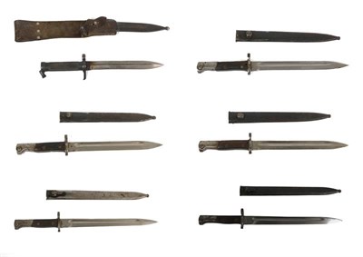 Lot 121 - A Swedish M1896 Mauser Bayonet, the 21cm fullered steel blade with maker's mark for Eskilstuna Iron