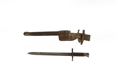 Lot 132 - Two French M1866 Chassepot Yataghan Sword Bayonets, one engraved St.Etienne, 1871 to the back...