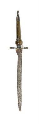 Lot 135 - A 17th Century English Officer's Plug Bayonet, circa 1680, the 28cm single edge steel blade has...