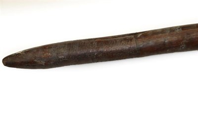 Lot 149 - A 19th Century Australian Aboriginal Waddy, with slightly pointed head and butt, and incised...