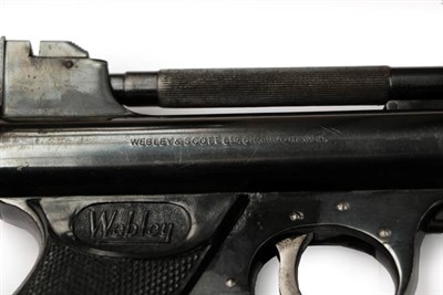 Lot 183 - PURCHASER MUST BE 18 YEARS OF AGE OR OVER A Webley & Scott ''Mark I'' .22 Calibre Air Pistol, circa