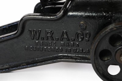Lot 194 - A Winchester Black Painted Iron 10 Bore Signal Cannon, with 30.5cm barrel, on a carriage cast...