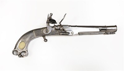 Lot 195 - A Modern Non-working Copy of a Scottish Flintlock Belt Pistol, of polished steel, with button...