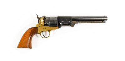 Lot 199 - An Italian Blank Firing Six Shot Percussion Revolver in the Colt Style, numbered 9383, with...