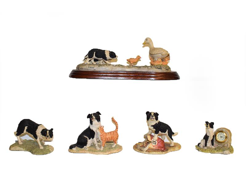 Lot 12 - Border Fine Arts Collie models including 'Bob', 'Sweep', 'First Lesson', 'Hen Pecked', etc (qty...