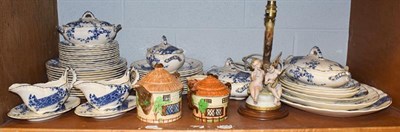 Lot 26 - Keeling & Son late Mayers Essex blue and white dinner service, Beswick tea service, Capodimonte...