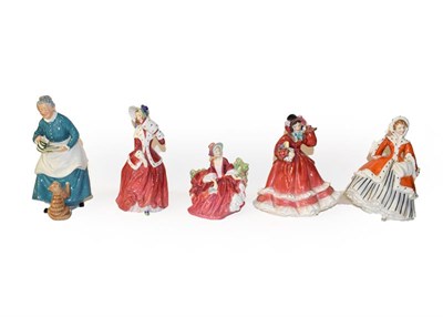 Lot 54 - Royal Doulton Figures Including ''The Favourite'', HN2249 and ''Noel'', HN2179, etc (7)