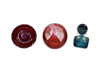 Lot 77 - A collection of glass comprising mostly paperweights, including Caithness and Wedgwood, and a...