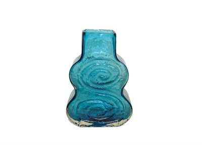 Lot 90 - Whitefriars cello vase designed by Geoffrey Baxter in Kingfisher blue