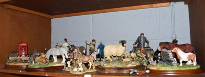 Lot 126 - Border Fine Arts and other agricultural models including 'Close T'Gate', model No. A8914 by...