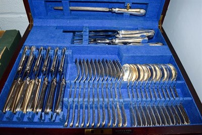 Lot 136 - A canteen of silver plated cutlery by Mappin & Webb, Sheffield