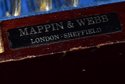 Lot 136 - A canteen of silver plated cutlery by Mappin & Webb, Sheffield