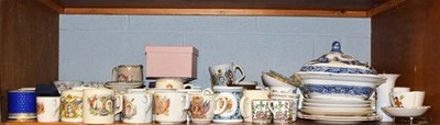 Lot 153 - A large quantity of assorted souvenir china comprising Maling, Coalport, Doulton, tea wares,...