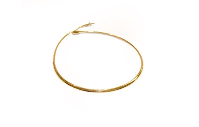 Lot 184 - A fancy link necklace stamped '750', length 42cm