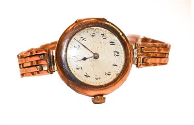 Lot 213 - A lady's 9 carat gold wristwatch, signed Rolex