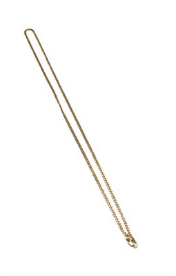 Lot 232 - A 9 carat gold necklace, length 56cm, and a pendant on chain, chain length 46cm
