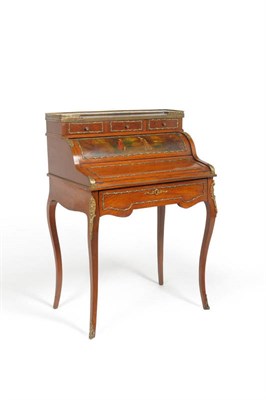 Lot 1636 - A Louis XV Transitional Style Kingwood and Gilt Metal Mounted Secretaire à Cylindre, late 19th...