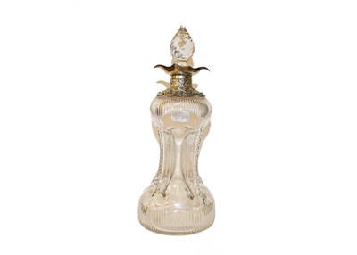 Lot 258 - A Victorian Eve decanter, London 1890, 29cm with ornate silver shoulders