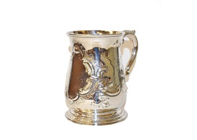 Lot 260 - A George II silver mug, by Thomas Whipham and Charles Wright, London, 1759, baluster and on...