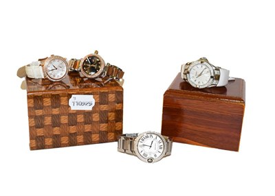 Lot 273 - Four designer watches by Seksy, two by Guess, roulette watch by Ambrosia and three other...