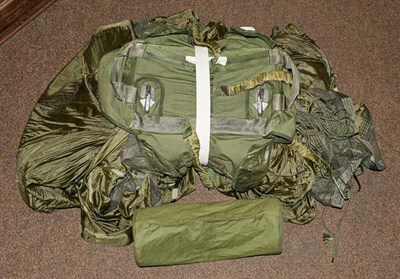 Lot 356 - A parachute, makers Irvin, Great Britain, parachute reserve assembly type PR7 MK2