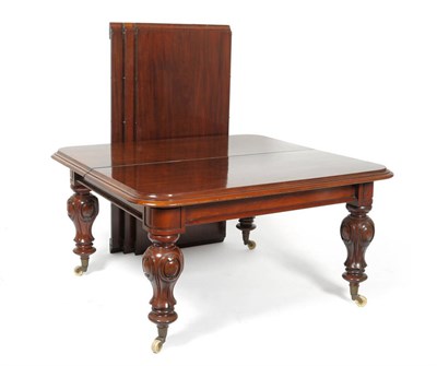 Lot 1651 - An Early Victorian Mahogany Extending Dining Table, mid 19th century, the pull-out telescopic frame