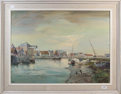 Lot 1038 - Jack Cox (Contemporary) Harbour view, signed oil on canvas, 54.5cm by 75cm
